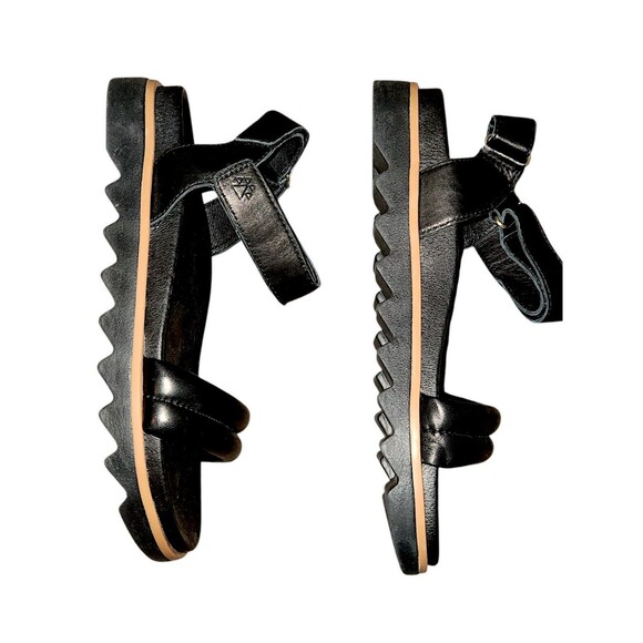 Cougar Water Repellent Adjustable Leather Sandals Nolo Black Fisherman Size 10 - Picture 3 of 7